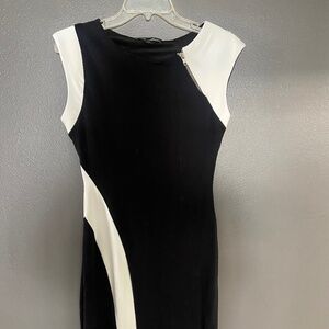 Black/White Fitted Dress